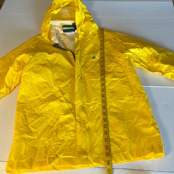 Frogg Toggs  3 pc yellow waterproof  rain suit & pouch set child size Large - Picture 11 of 16